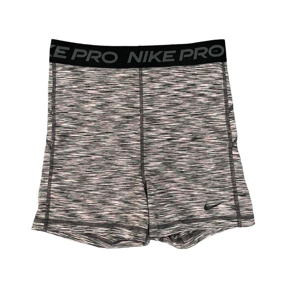 Nike Pro Shorts Womens S Small Multi 3 Inch Space Dye Training Logo Waistband - Picture 1 of 13